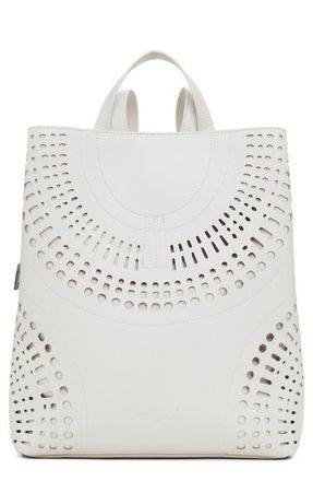 Desigual Medium Faux Leather Backpack in Light Beige at Nordstrom