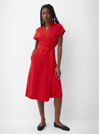 Icone Womens Piqu&eacute; wrap dress