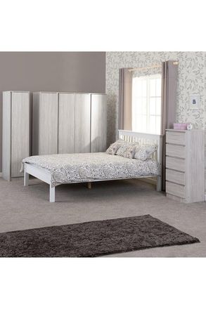 Seconique Monaco 4 Small Double Bed - Low Foot End in White