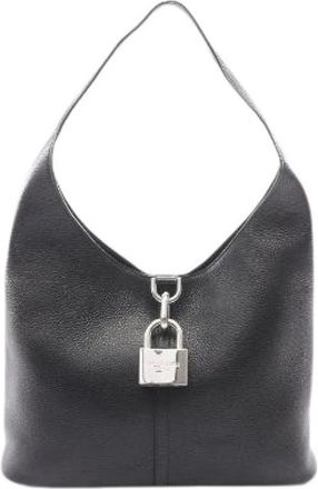 Balenciaga Pre-owned Locker North South Medium Leather Shoulder Bag - Dames - Vintage Schoudertas - Zwart - ONE Size - Leer - Vintage
