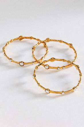 Joanna Laura Constantine Pearl Bangles, Set of 3