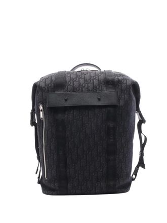 Dior 2021-2025 Oblique Canvas Safari backpack - women - Canvas - One Size - Black