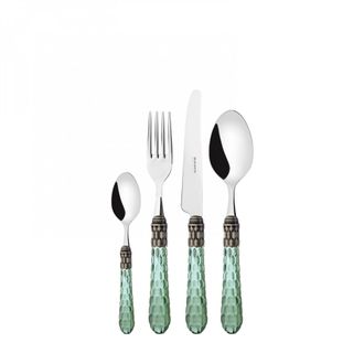 Bugatti Cadros De 24 Piezas Colocados En Estuche De Madera Verde Transparente Cristallo Ghiera Argento Antico Bugatti