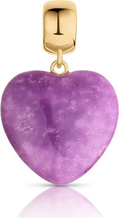 Thatch Gemma Heart Bail Charm in Purple Mica at Nordstrom