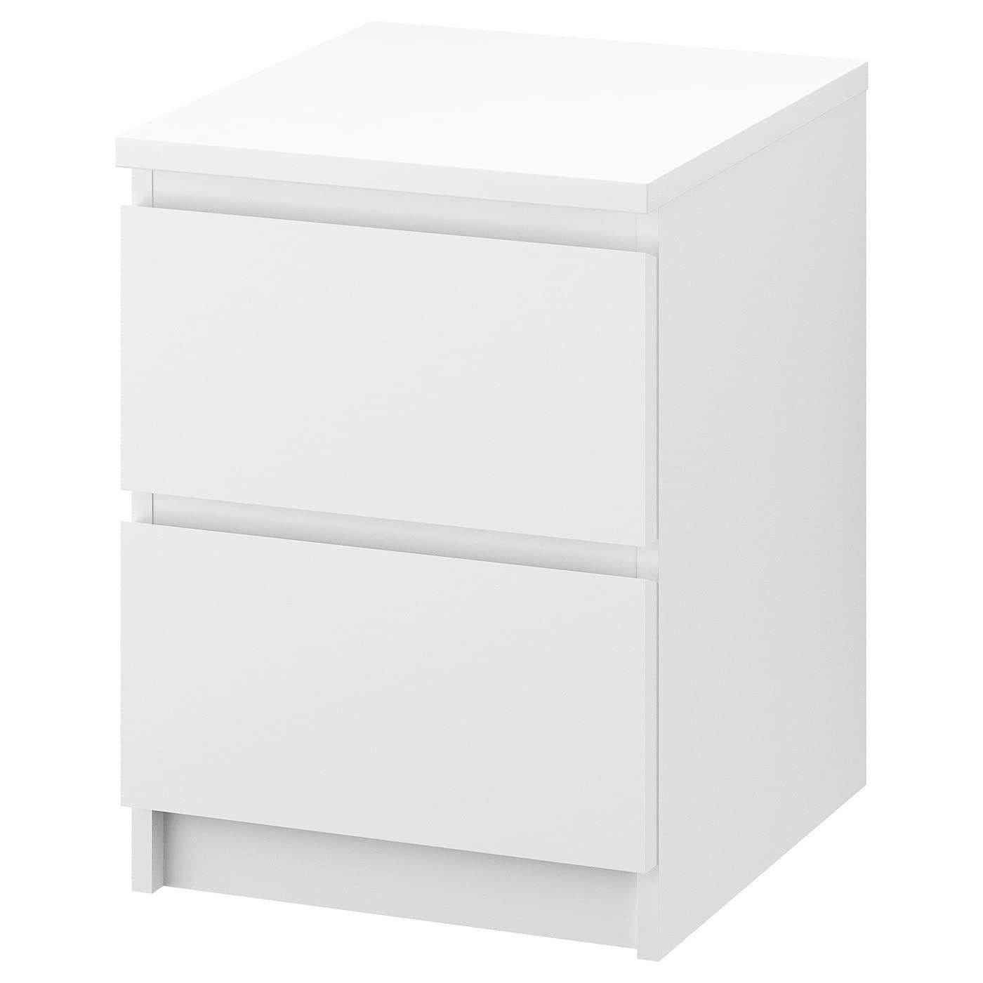 IKEA MALM - Kommode mit 2 Schubladen, Weiß - 40 x 55 cm ab 82,99 €
