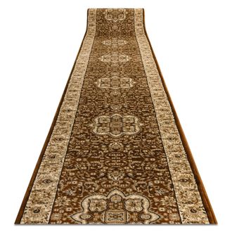 RugsX RugsX Heat-Set Royal Runner in Brown | Size: 150 cm x 300 cm