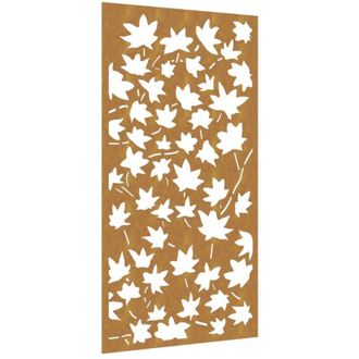 vidaXL Adorno De Pared Jard&iacute;n Acero Corten Dise&ntilde;o Hoja Arce 105x55 Cm Vidaxl
