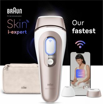 Braun Depiladora Skin I-expert Braun Pl7147 Luz Pulsada Intensa (ipl) Oro Rosa Blanco
