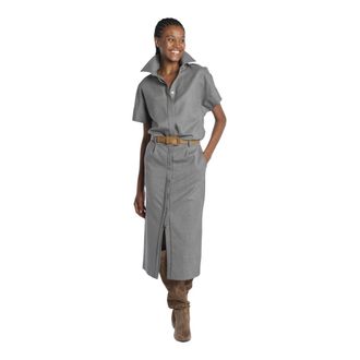 Crida Milano Shirt Sospiri - female - Crida Milano - Shirt Dresses - Gray - XS - Dresses
