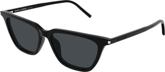 Saint Laurent Sulpice Thin Zonnebrillen - Dames - Zonnebrillen - Zwart - 53 MM - Nylon - Accessoires