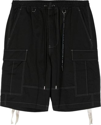 Mastermind Japan skull-print cargo shorts - men - Cotton - L - Black