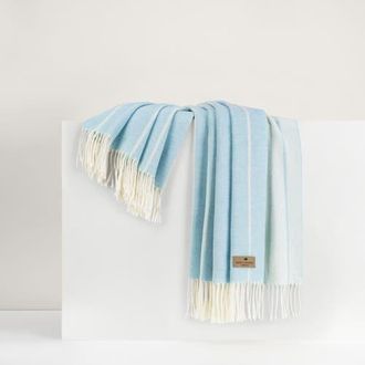 Lands Downunder Fiji Stripe Throw in Sky Blue at Nordstrom