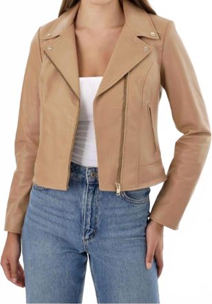 LaMarque Kelsey Champagne Hardware Jacket In Camel