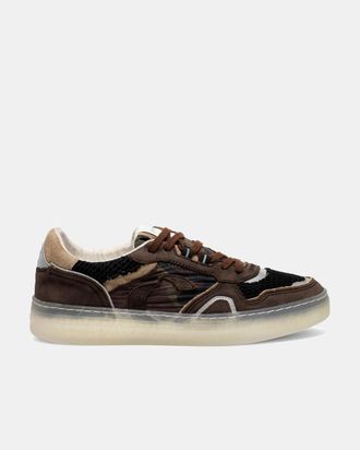 Crime London LOW TOP OFF COURT BROWN