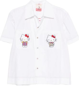 P&eacute;ro Camicia con ricamo - Bianco
