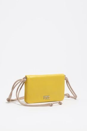 Bimba & Lola Small Leather Flap Purse in Yellow at Nordstrom