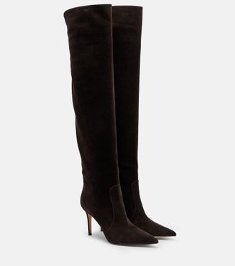Gianvito Rossi Botas altas Hansen de ante