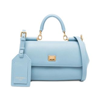 Dolce & Gabbana Handbags, female, Blue, Size: ONE SIZE My Sicily Handbag