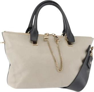 Chlo&eacute; Pre-owned Handbags, female, Multicolor, Size: ONE SIZE Pre-owned Bicolor Baylee Satchel