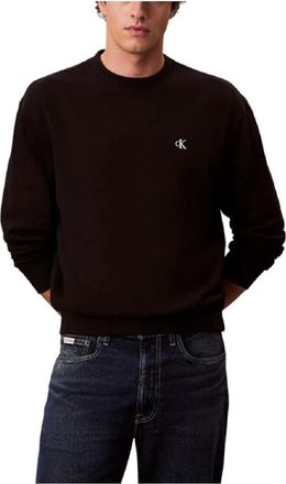 Calvin Klein Hoodies & sweatvesten, Heren, Zwart, XL, Crewneck Sweatshirt