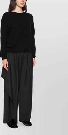 C.T. Plage cashmere ribbed-hem crewneck sweater
