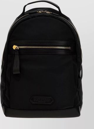 Tom Ford logo emblem backpack gold hardware