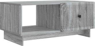 vidaXL Mesa De Caf&eacute; Gris Sonoma 90 X 50 X 40 Cm Madera De Ingenier&iacute;a Vidaxl