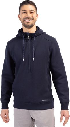 Cutter & Buck Roam Epic Versatility Half Zip Recycled Mens Hooded Pullover