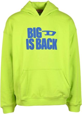 Diesel Green Shock Neon Cotton Sweatshirt