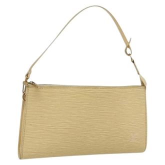 Louis Vuitton Pre-owned Shoulder Bags, female, Beige, Size: ONE SIZE Pre-owned Vintage Shoulder Bag