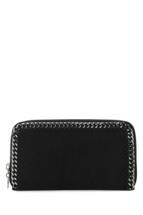 Stella McCartney Stella Mc Cartney Black Shaggy Deer Falabella Wallet
