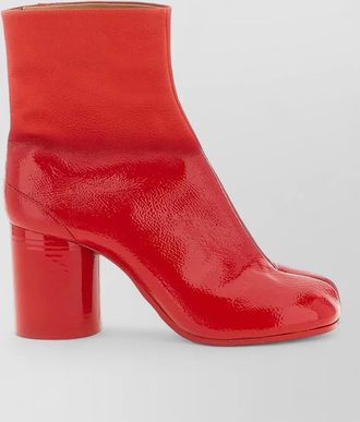 Maison Margiela tabi ankle boots block heel design