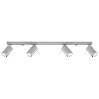 Sollux Lighting L&aacute;mpara de techo gris acero alt. 16 cm