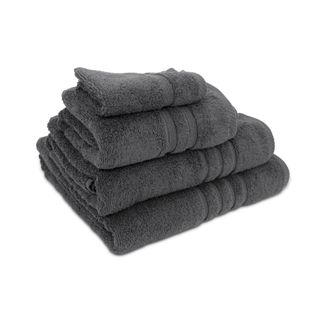 Lewis's Luxury 100% Egyptian Cotton Towel - Slate Grey - Bath Sheet | TJ Hughes