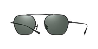 Eyevan 7285 Stripes Sun MBK Mens Sunglasses Black Size 52