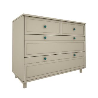 OEM Commode 4 Tiroirs Wood Luck Gabriel - Vert Eucalyptus