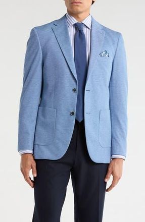 Duchamp Slim Fit Stretch Knit Sport Coat in Blue at Nordstrom Rack, Size 40 Regular