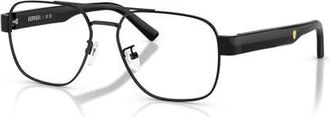 Ferrari 57mm Rectangle optical glasses in Black at Nordstrom