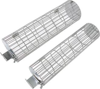 OEM Jaula Rodante Para Barbacoa, Herramienta Para Parrilla De Barbacoa De Acero Inoxidable Para Exteriores, 50,5 7,5 Cm
