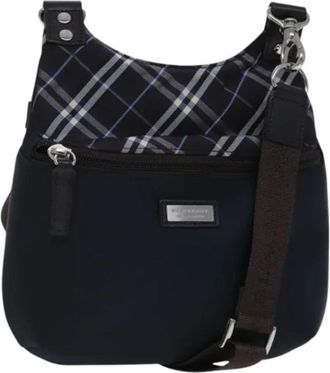 Burberry Pre-owned Nylon shoulder-bags - Dames - Vintage Schoudertas - Blauw - ONE Size - Nylon - Vintage