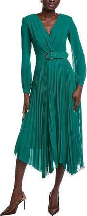 Carla Ruiz Accordion Pleated Midi Dress