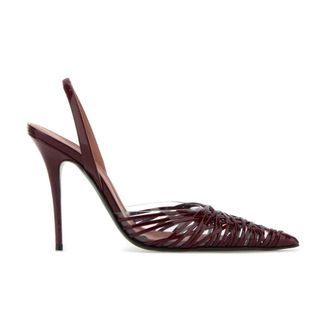 Amina Muaddi High Heel Sandals, female, Red, Size: 10 US Lori Sling