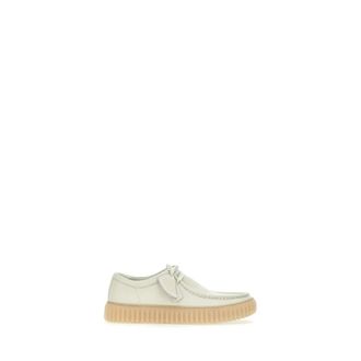 Clarks Laced Shoes, male, White, Size: 8 1/2 US Torhill Lo