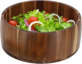MegaChef 9.75 Inch Large Acacia Wood Salad Bowl at Nordstrom, Size Medium