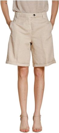 Mason's Brigitte Chino Bermuda - Dames - Korte Broeken - Beige - 2XS - Katoen - Korte Broeken