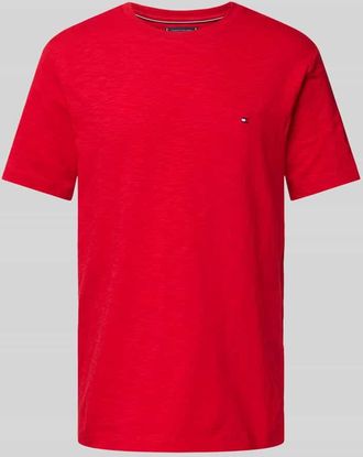 Tommy Hilfiger T-Shirt mit Label-Stitching in Rot, Größe XXXL