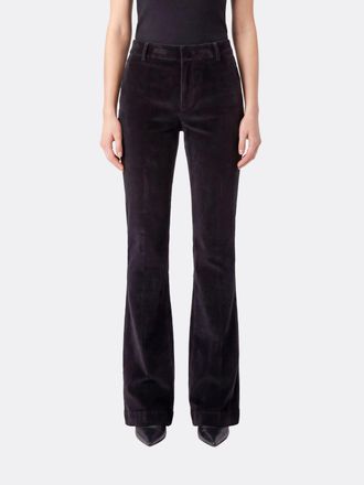 Pantaloni Torino Pantaloni chino flared in velluto a coste bordeaux
