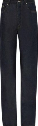 J.W.Anderson Straight Leg Jeans - Dames - Regular Fit Jeans - Blauw - W30 - Katoen - Jeans