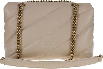 Pinko Pinko Hobo Bags - Love Puff Classic Cl Sheep Nap - Gr. unisize - in Beige - f&uuml;r Damen