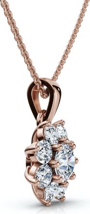 Pompeii3 1/2Ct Lexi Diamond Pendant 14k Gold 18 Necklace Lab Grown EF/VS